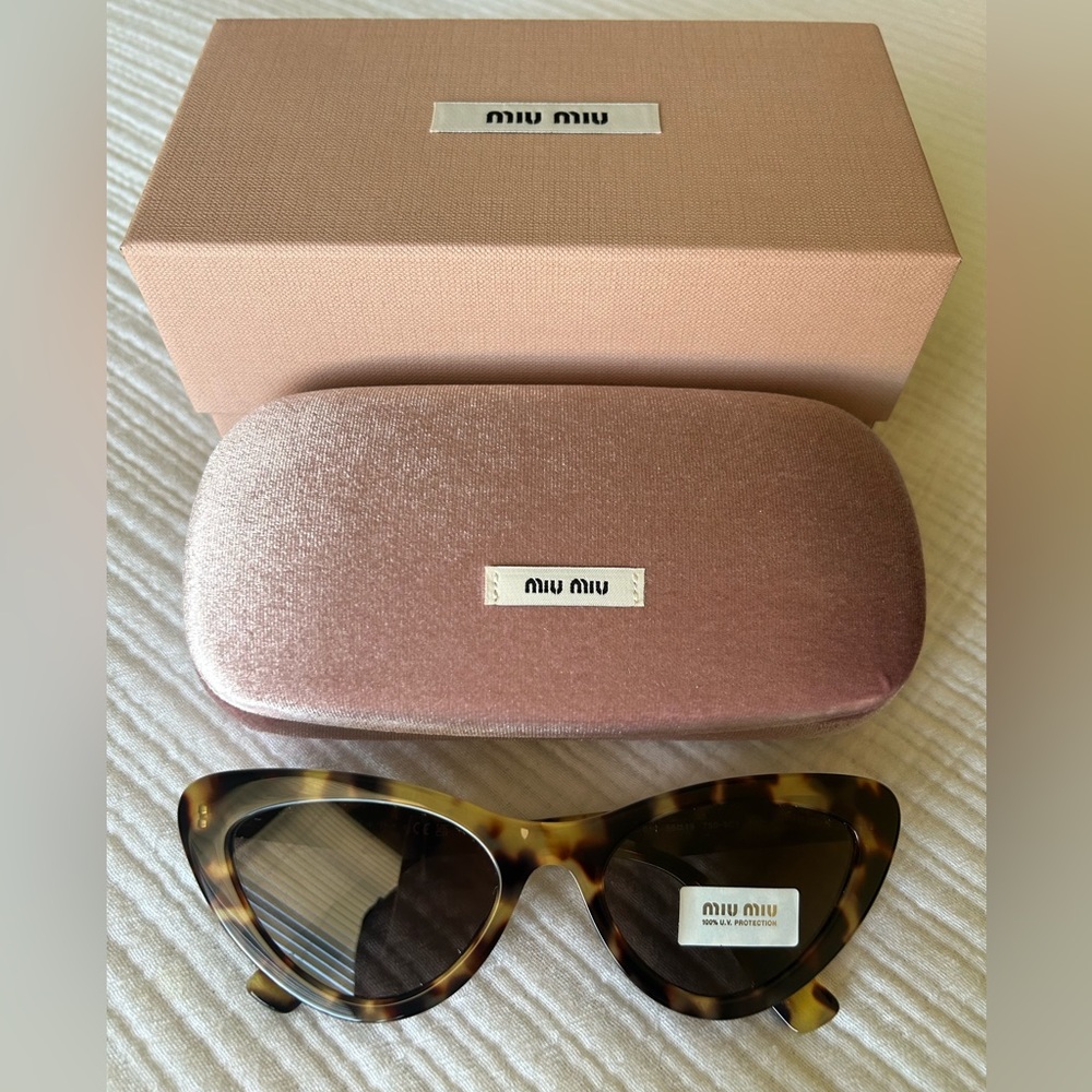 MIU MIU Havana Tortoise Shell Sunglasses